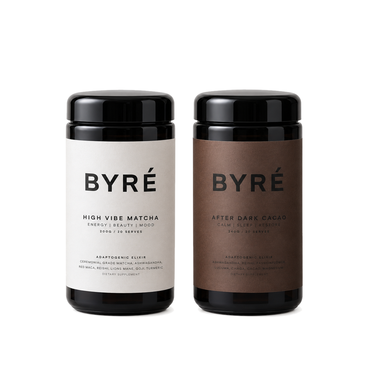 BYRÉ Duo on transparent background