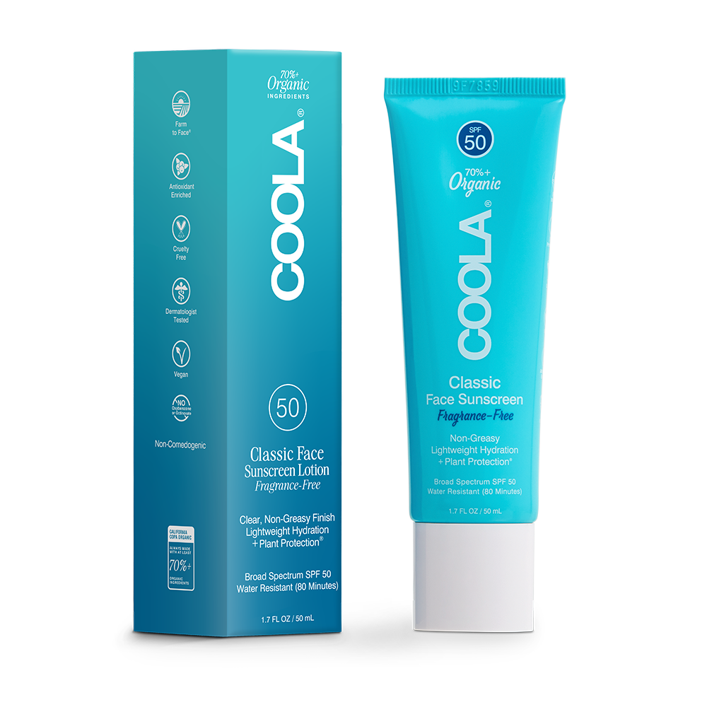 Face Sunscreen Lotion SPF50, Fragrance Free by Coola